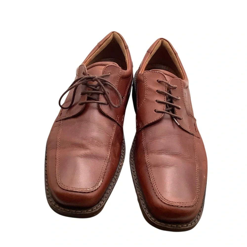 Ecco Men's Brown Leather Dress Shoes size 46 US 12‎